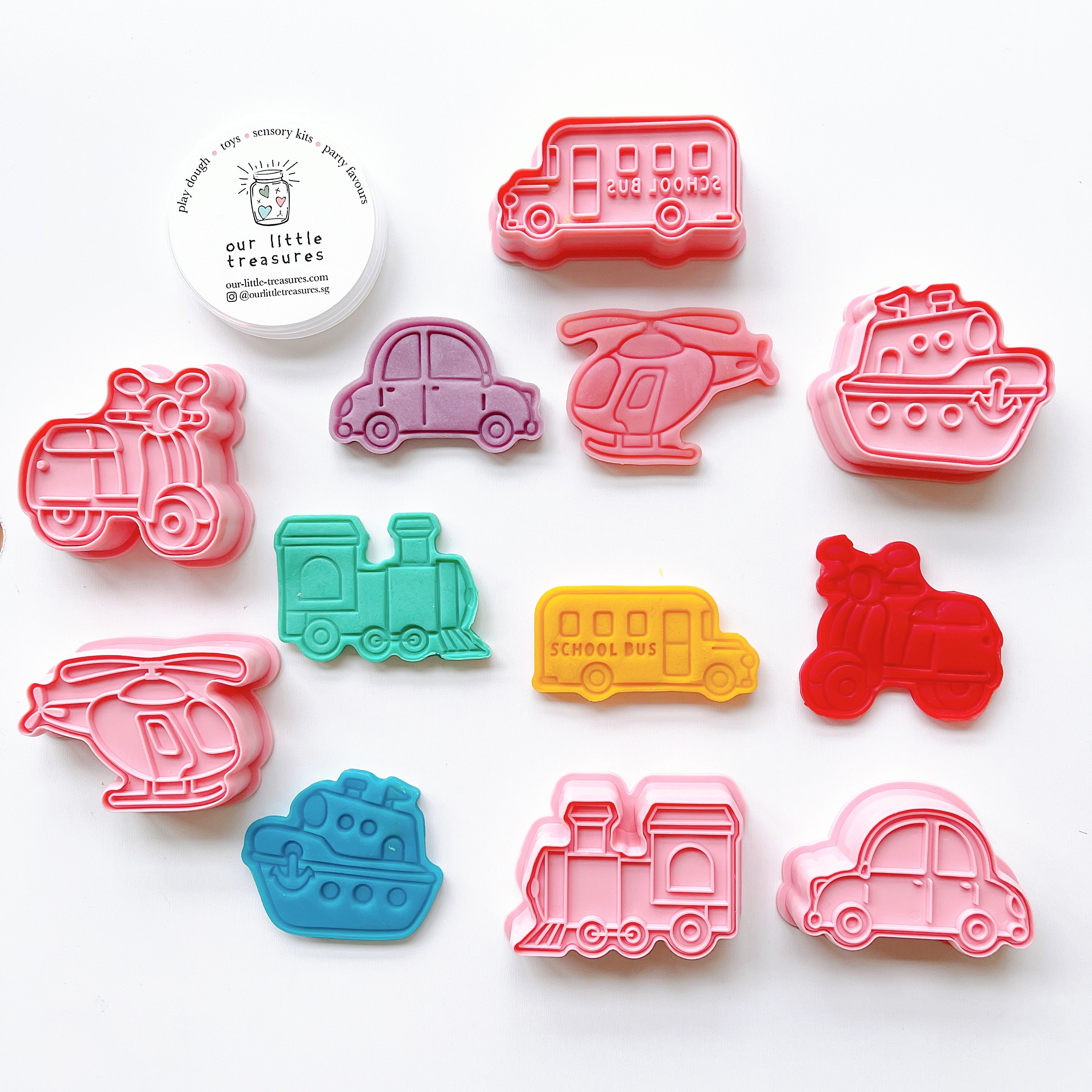 Transport Vehicles Play Dough Cutters - Our Little Treasures