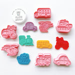 Load image into Gallery viewer, Transport Vehicles Play Dough Cutters - Our Little Treasures

