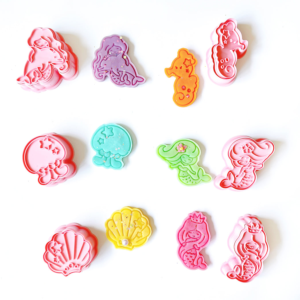 Mermaid Play Dough Cutters and Stamps Singapore