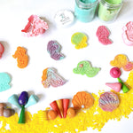 Load image into Gallery viewer, Mermaid Sensory Play Ideas Play Dough 
