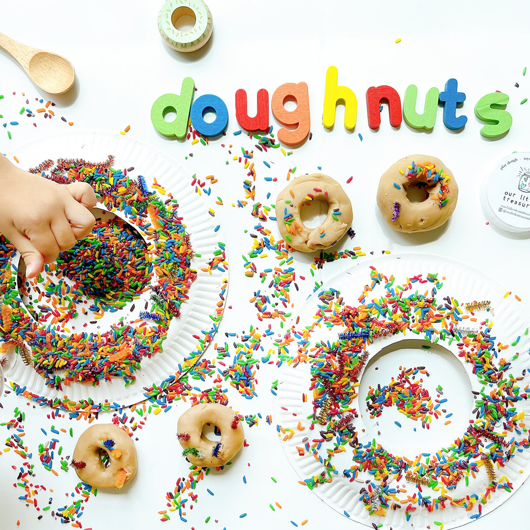 Decorating Doughnuts Sensory Play