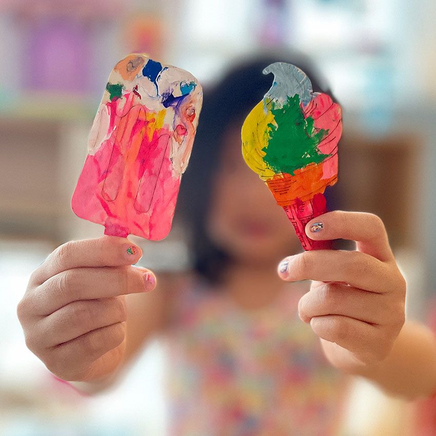 DIY Ice Cream for Pretend Play - Our Little Treasures