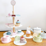 Load image into Gallery viewer, Wooden High Tea Play Set Toddlers - Our Little Treasures
