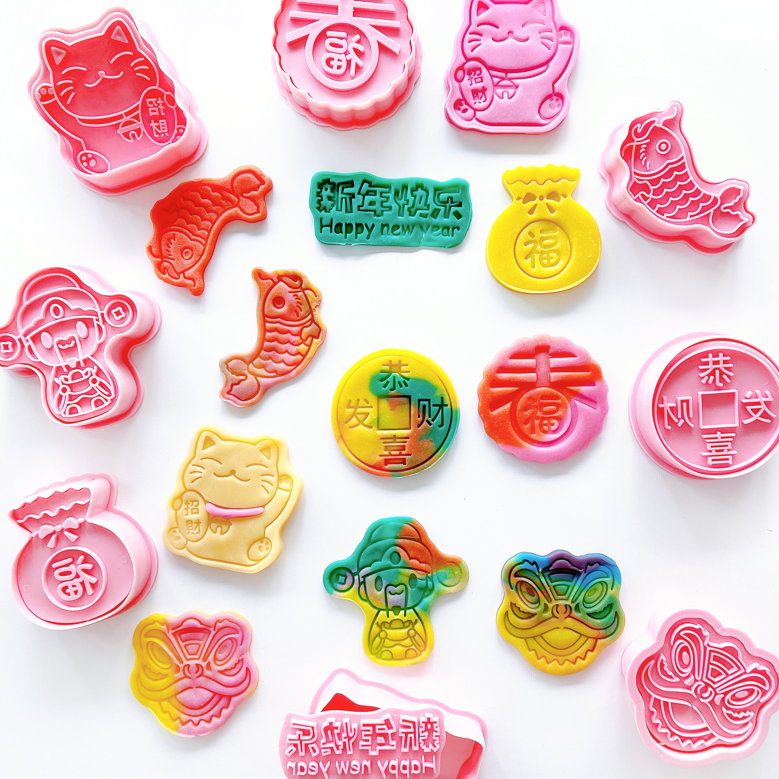 Chinese New Year Play Dough Cutters