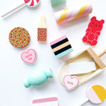 Load image into Gallery viewer, Wooden Lollies Sweets Toys Pretend Play 
