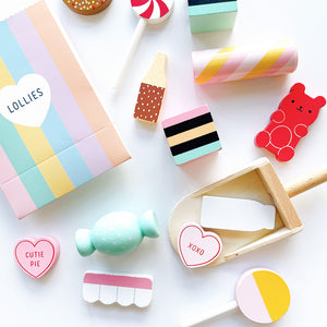 Wooden Sweets and Lollies for Pretend Play