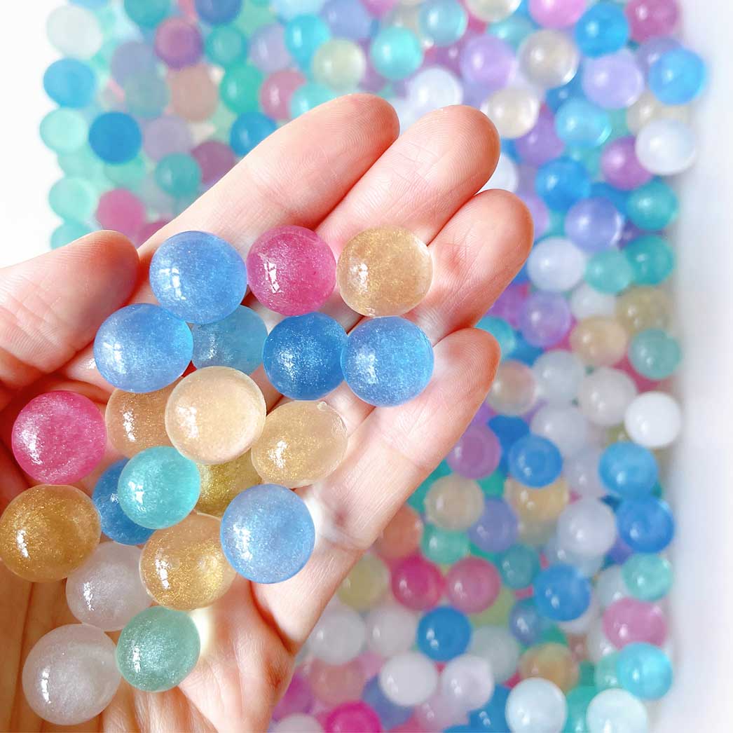 Polymer Clay Beads 6mm Mixed Glitter Round Donut Disc Bead Rainbow Jew –  Bead Charm and Treasure