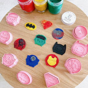 Superhero's Play Dough Set Up - Our Little Treasures