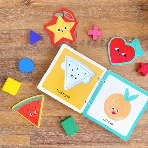 Wooden Shapes Puzzle Book for Toddlers