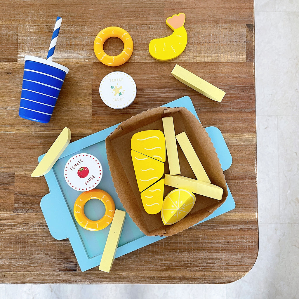 Wooden Food Toys for Pretend Play
