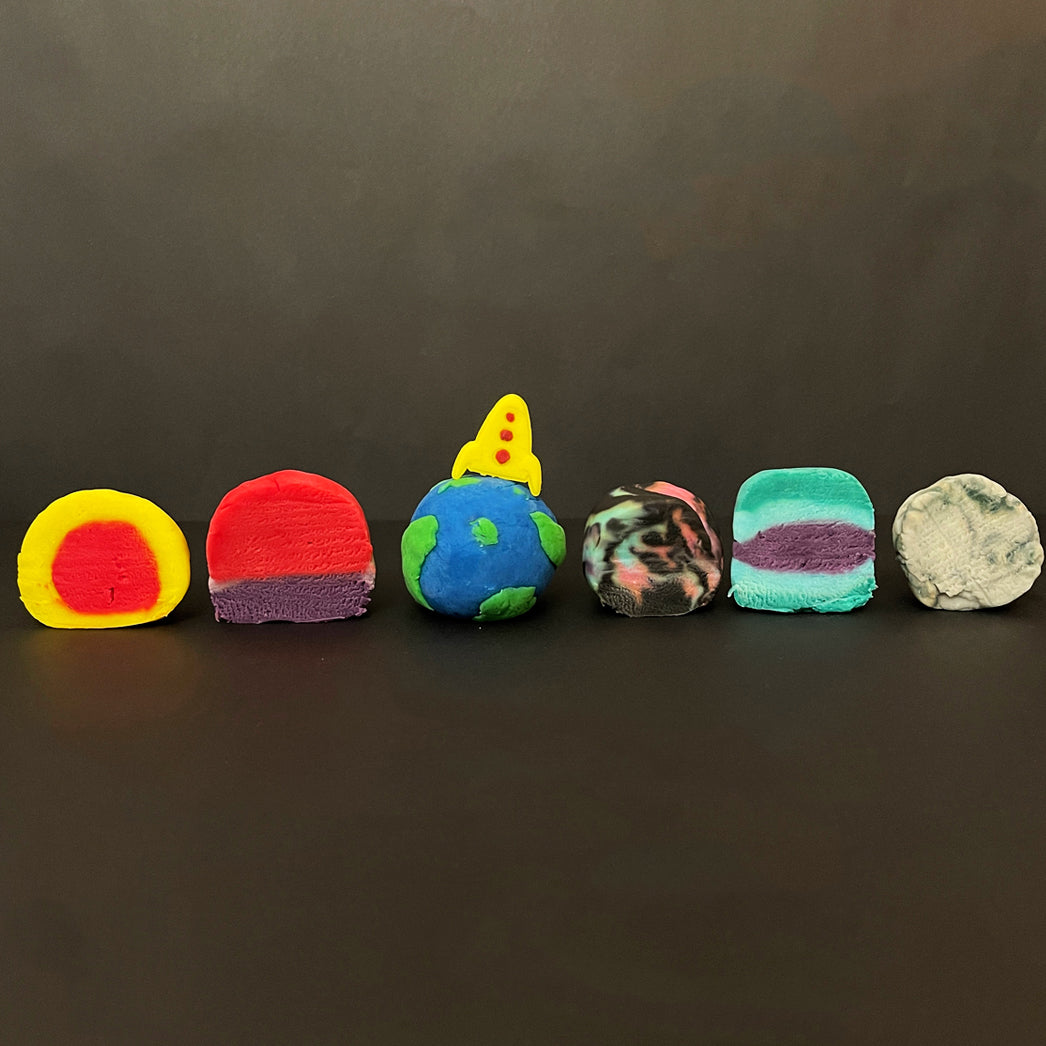 Space Play Dough Colours - Our Little Treasures