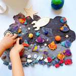 Load image into Gallery viewer, Space Play Dough Sensory Play
