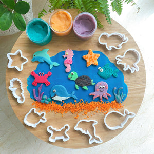 Sea Creature Play Dough Cutters